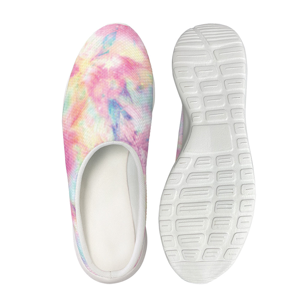 Pastel Tie Dye Print Mesh Casual Shoes