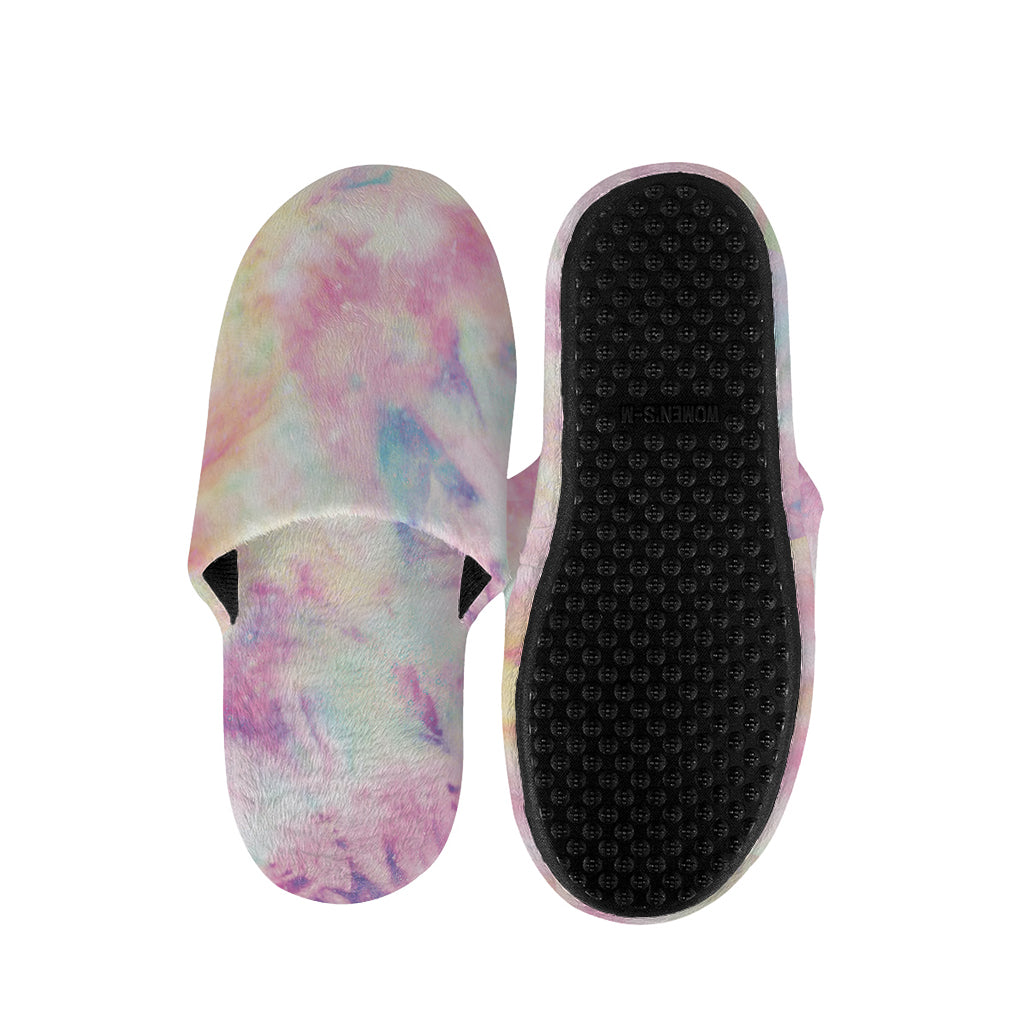 Pastel Tie Dye Print Slippers