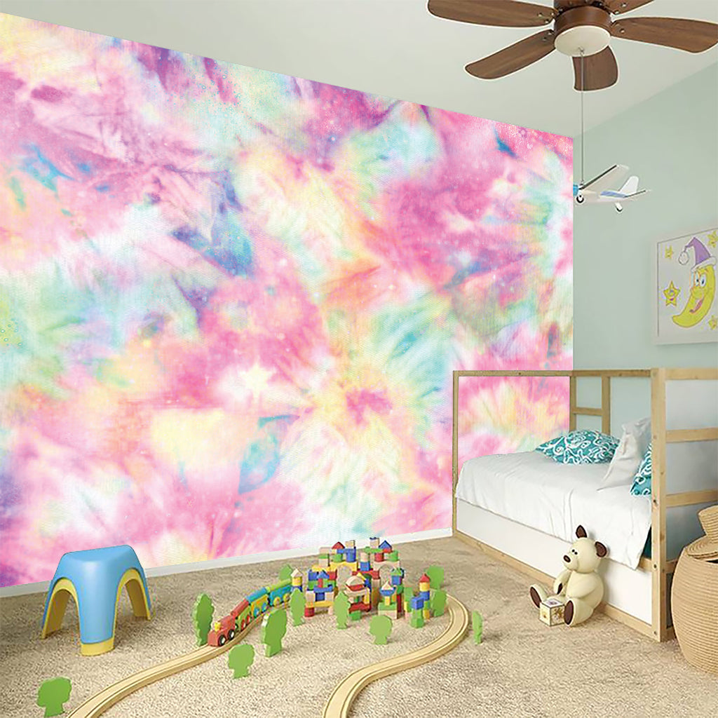 Pastel Tie Dye Print Wall Sticker