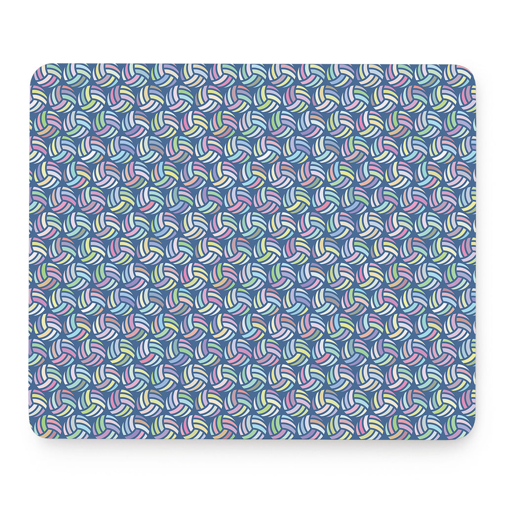 Pastel Volleyball Pattern Print Mouse Pad