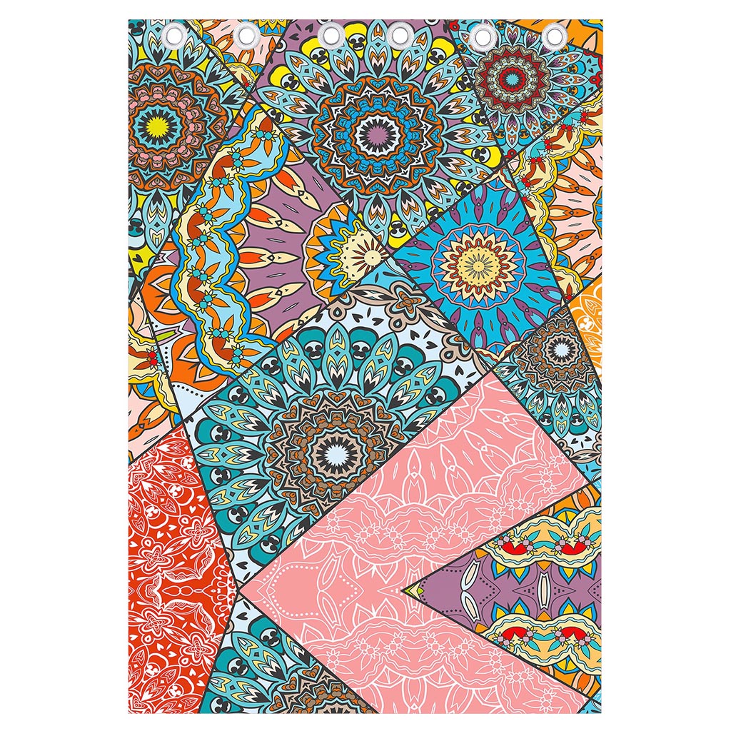 Patchwork Mandala Bohemian Pattern Print Curtain