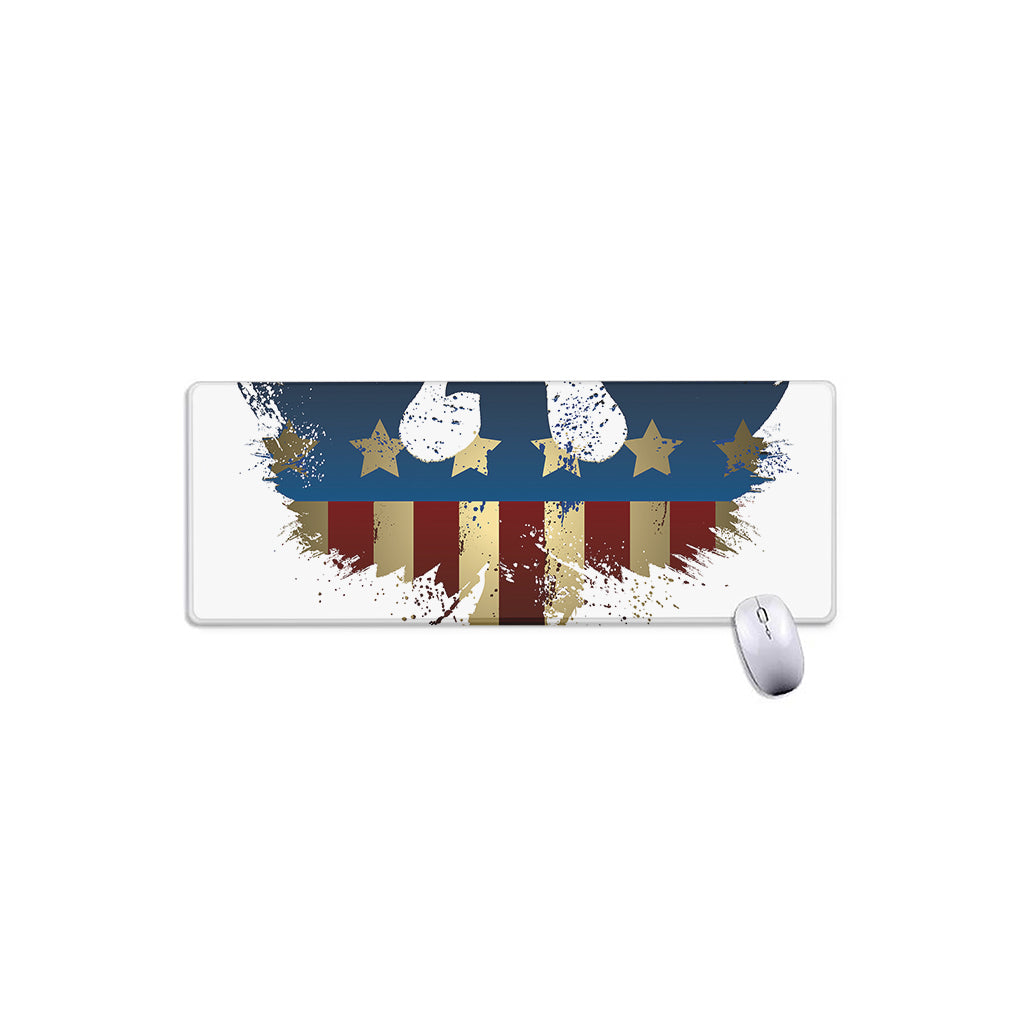 Patriotic American Eagle Print Extended Mouse Pad