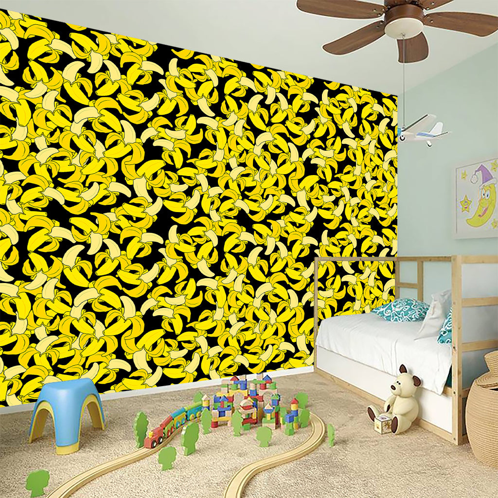 Peeled Banana Pattern Print Wall Sticker