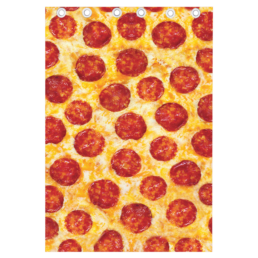 Pepperoni Pizza Print Curtain