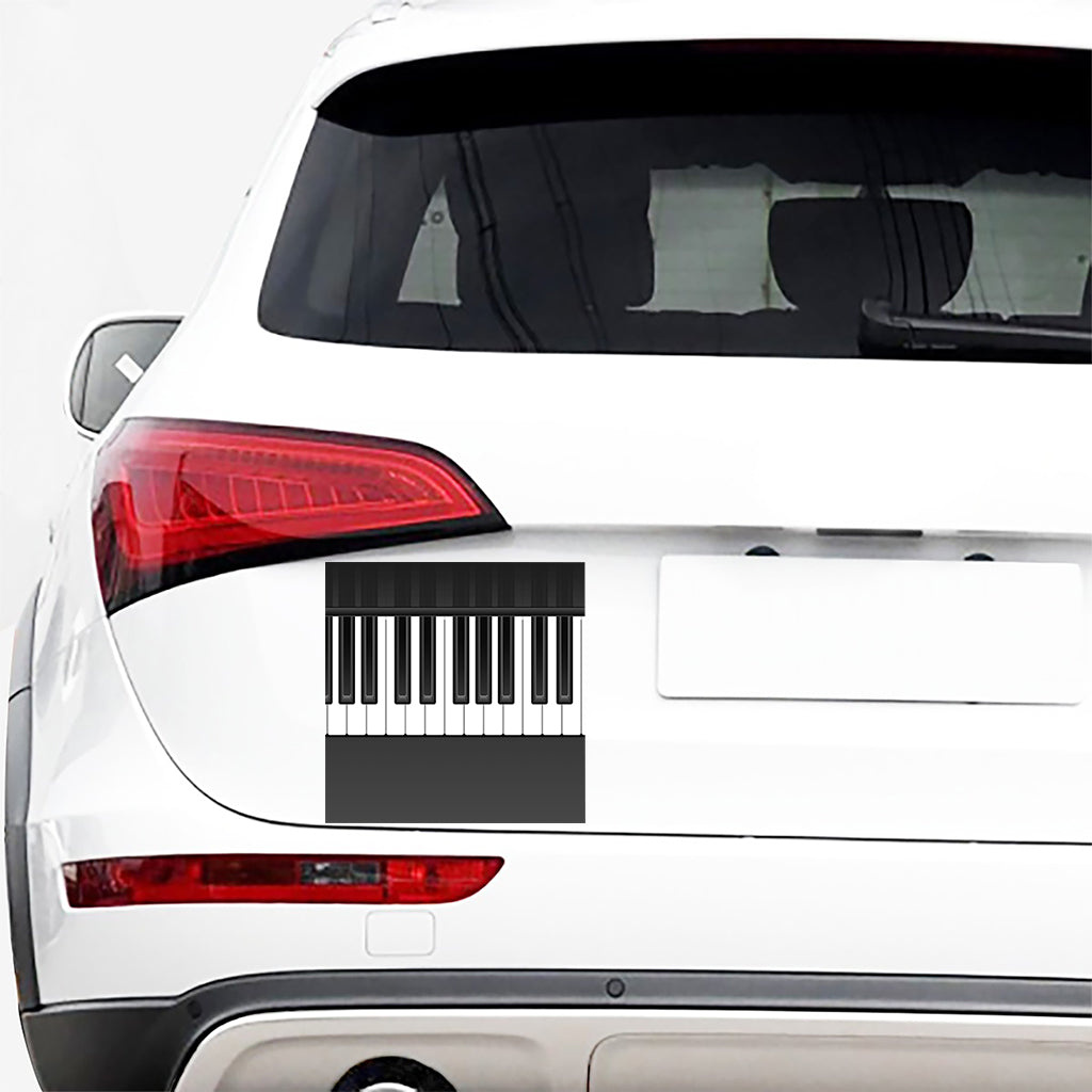 Piano Keyboard Print Car Sticker