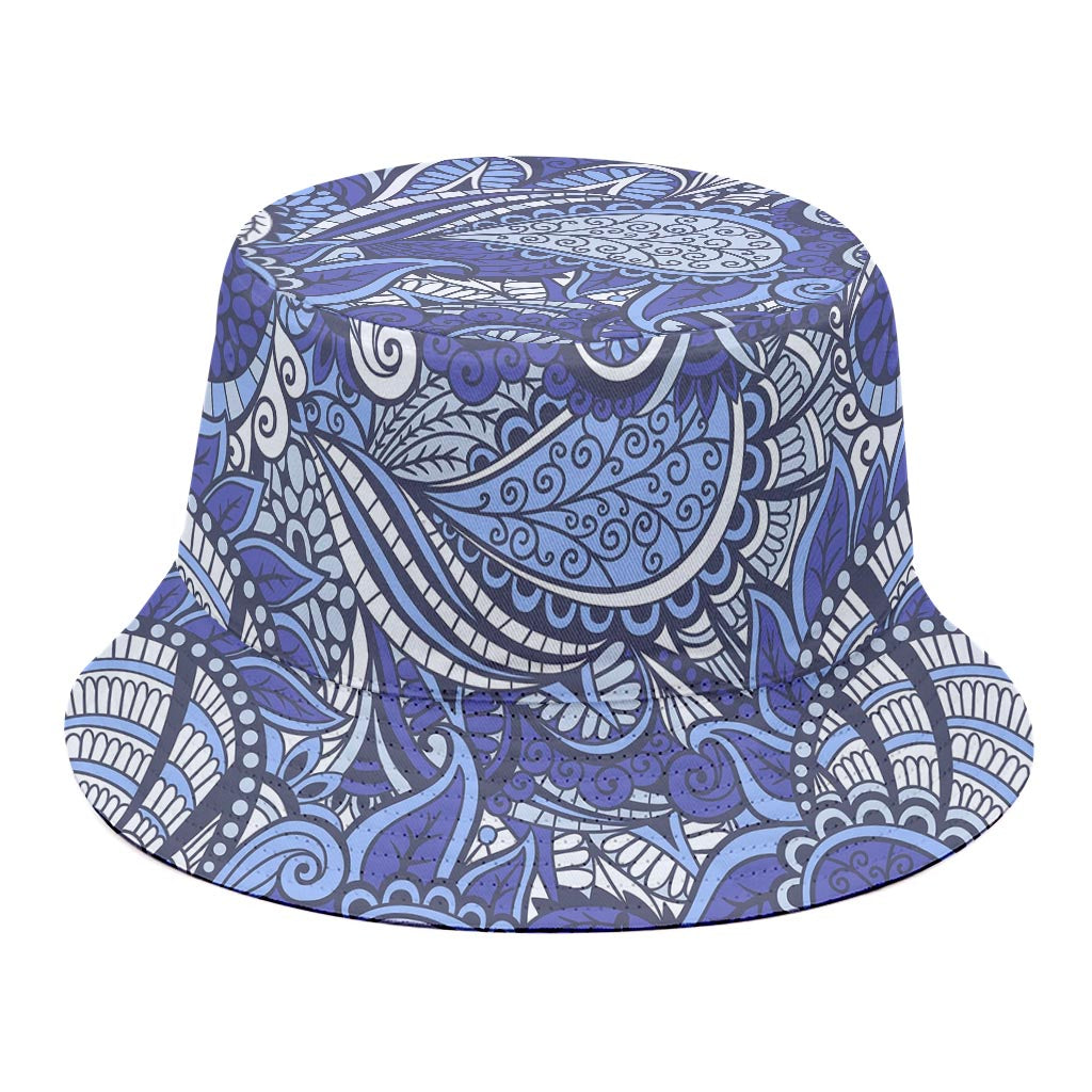 Pigeon Floral Bohemian Pattern Print Bucket Hat