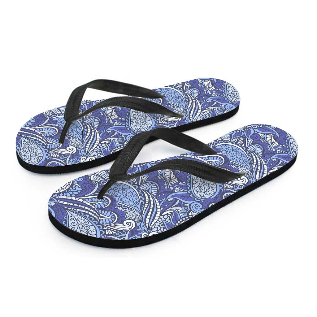 Pigeon Floral Bohemian Pattern Print Flip Flops