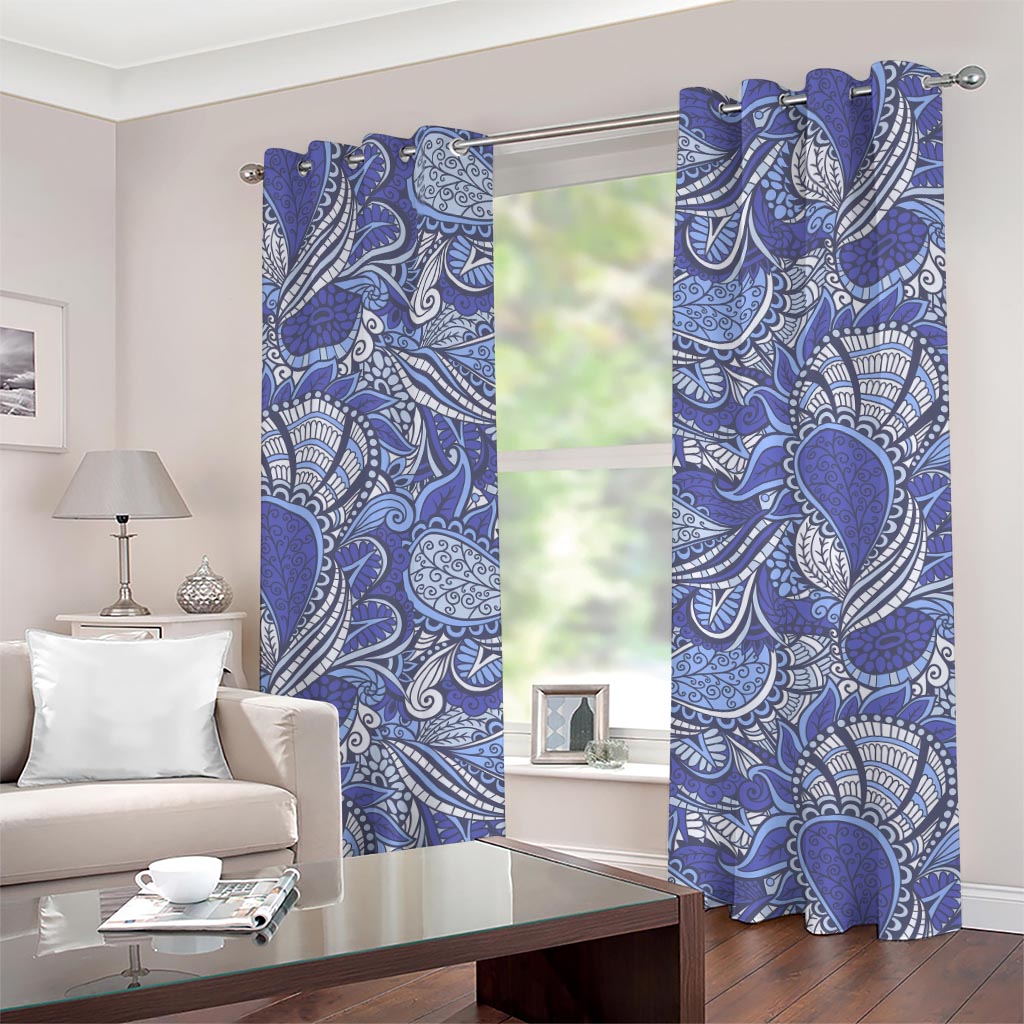 Pigeon Floral Bohemian Pattern Print Grommet Curtains