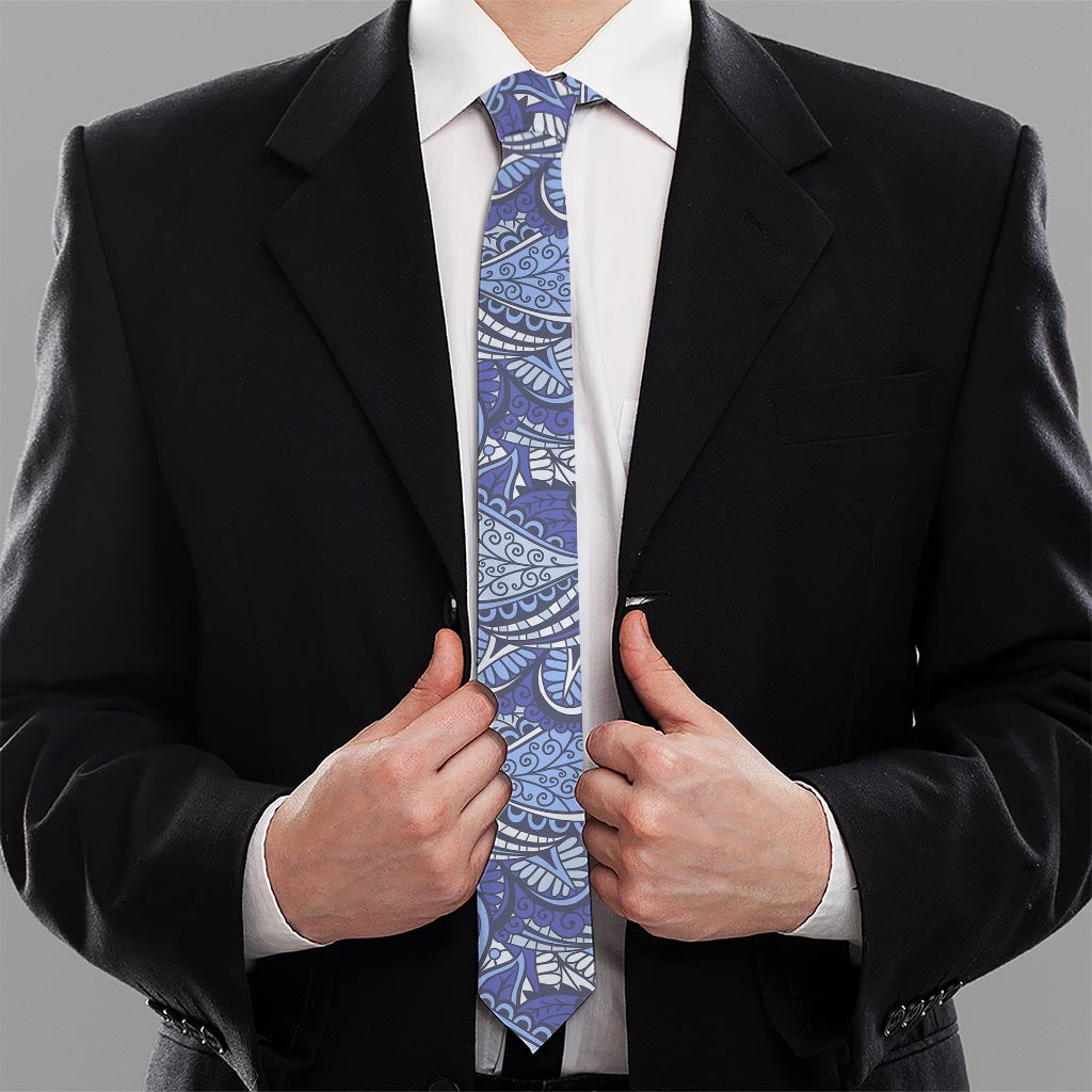 Pigeon Floral Bohemian Pattern Print Necktie
