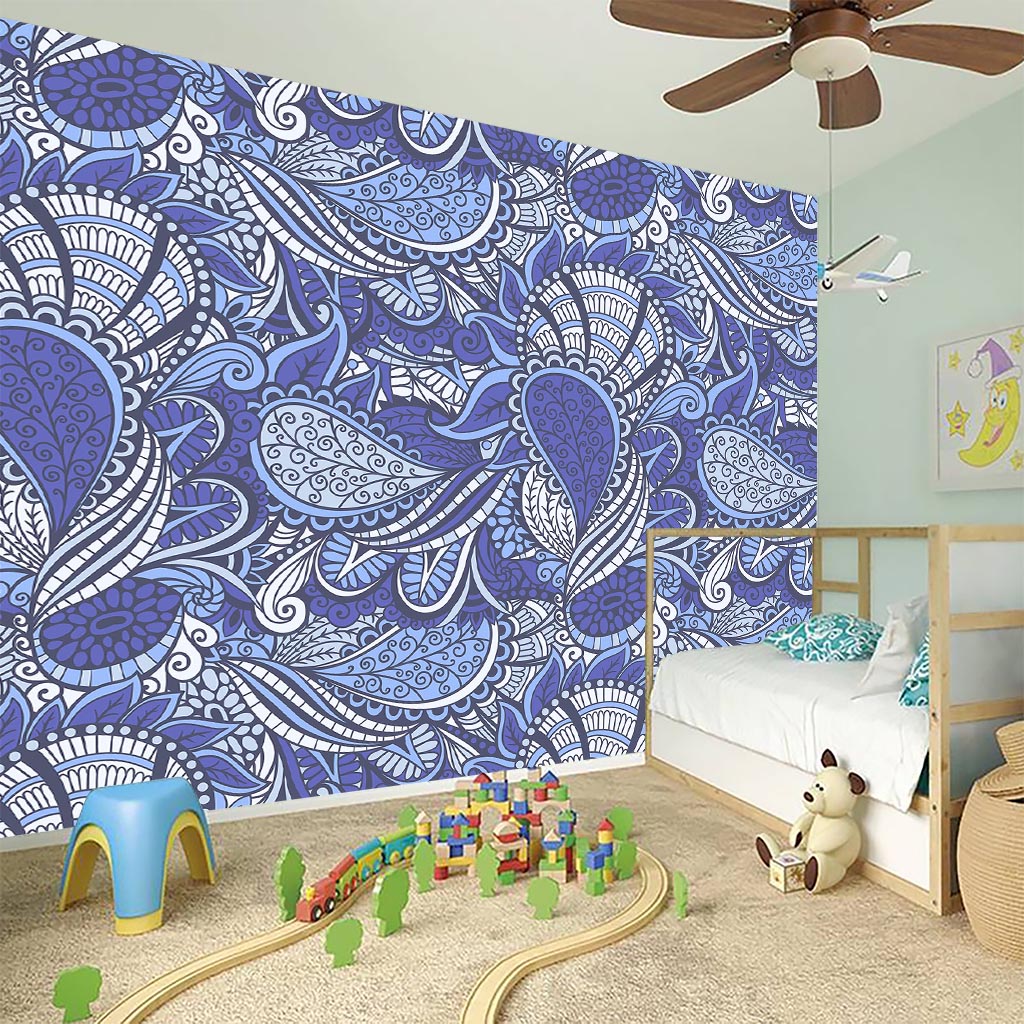 Pigeon Floral Bohemian Pattern Print Wall Sticker