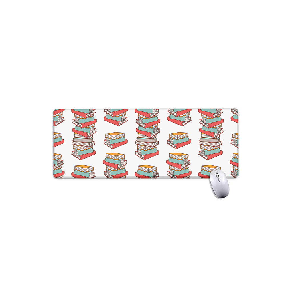 Pile Of Reading Books Pattern Print Extended Mouse Pad