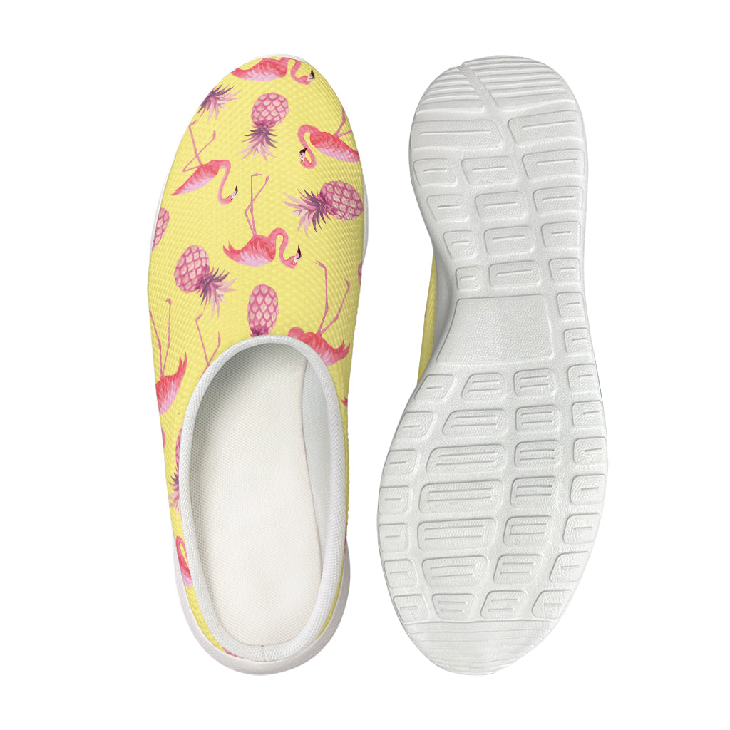 Pineapple And Flamingo Pattern Print Mesh Casual Shoes