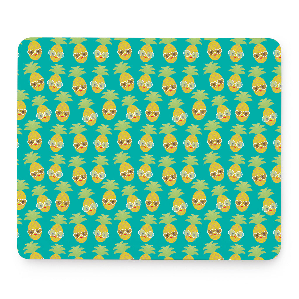 Pineapple Emoji Pattern Print Mouse Pad