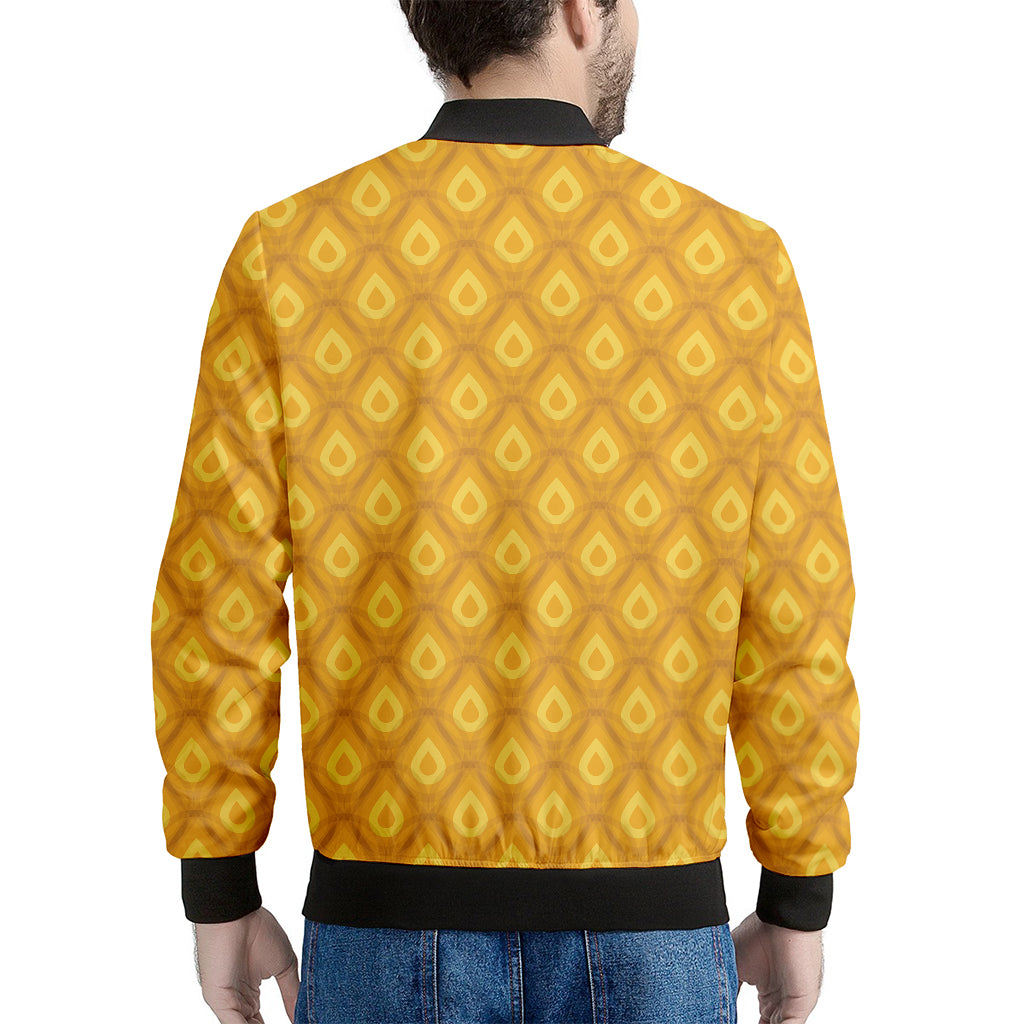 Pineapple Print Men's Bomber Jacket