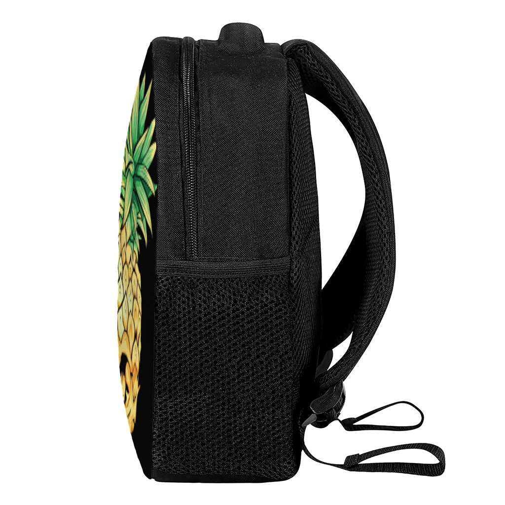 Pineapple Skull Print Casual Backpack