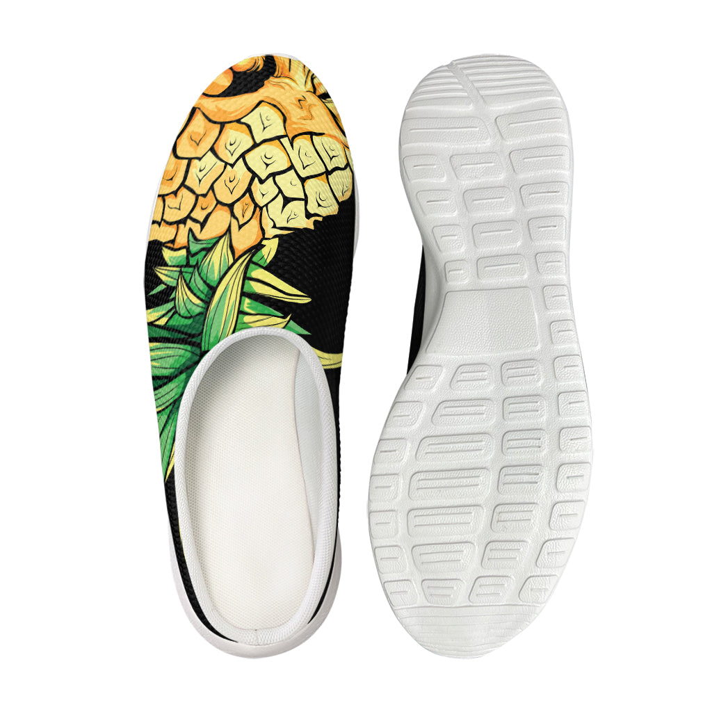 Pineapple Skull Print Mesh Casual Shoes