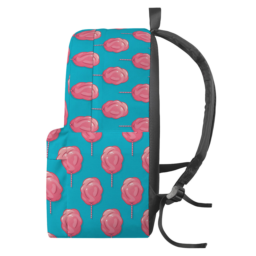 Pink And Blue Cotton Candy Pattern Print Backpack