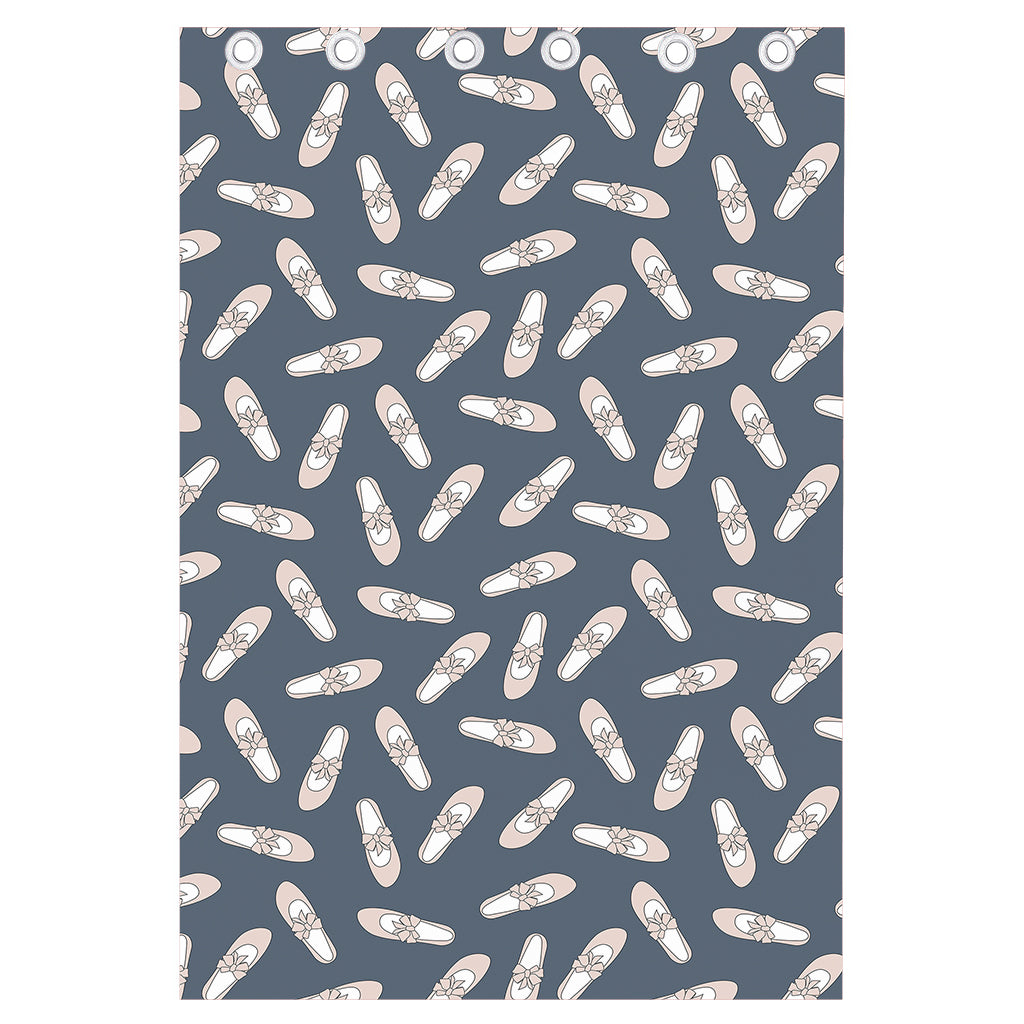 Pink Ballet Shoes Pattern Print Curtain