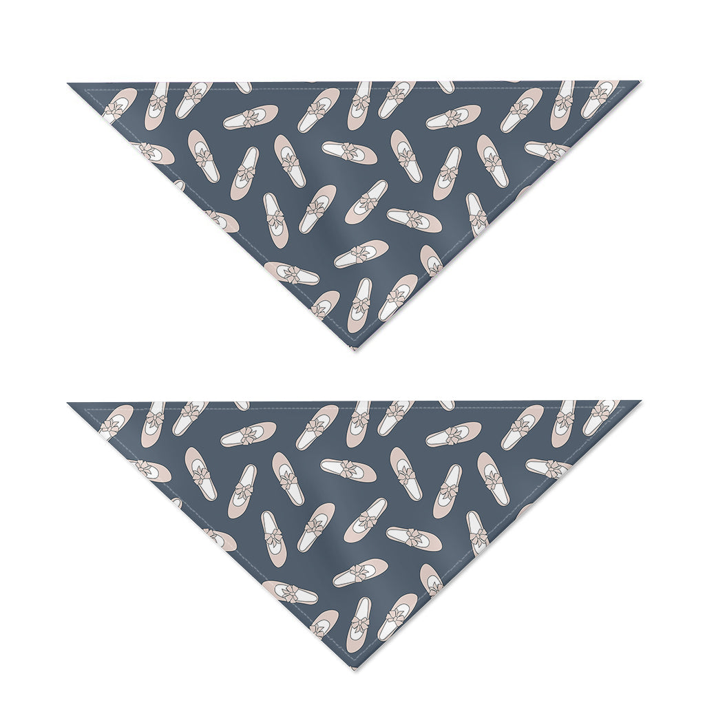 Pink Ballet Shoes Pattern Print Dog Bandana