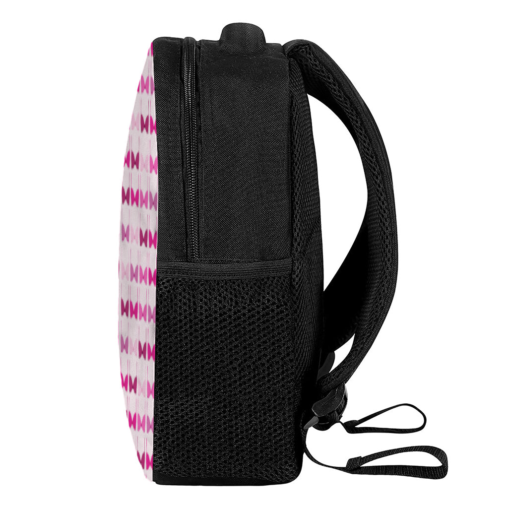 Pink Bra Breast Cancer Pattern Print Casual Backpack
