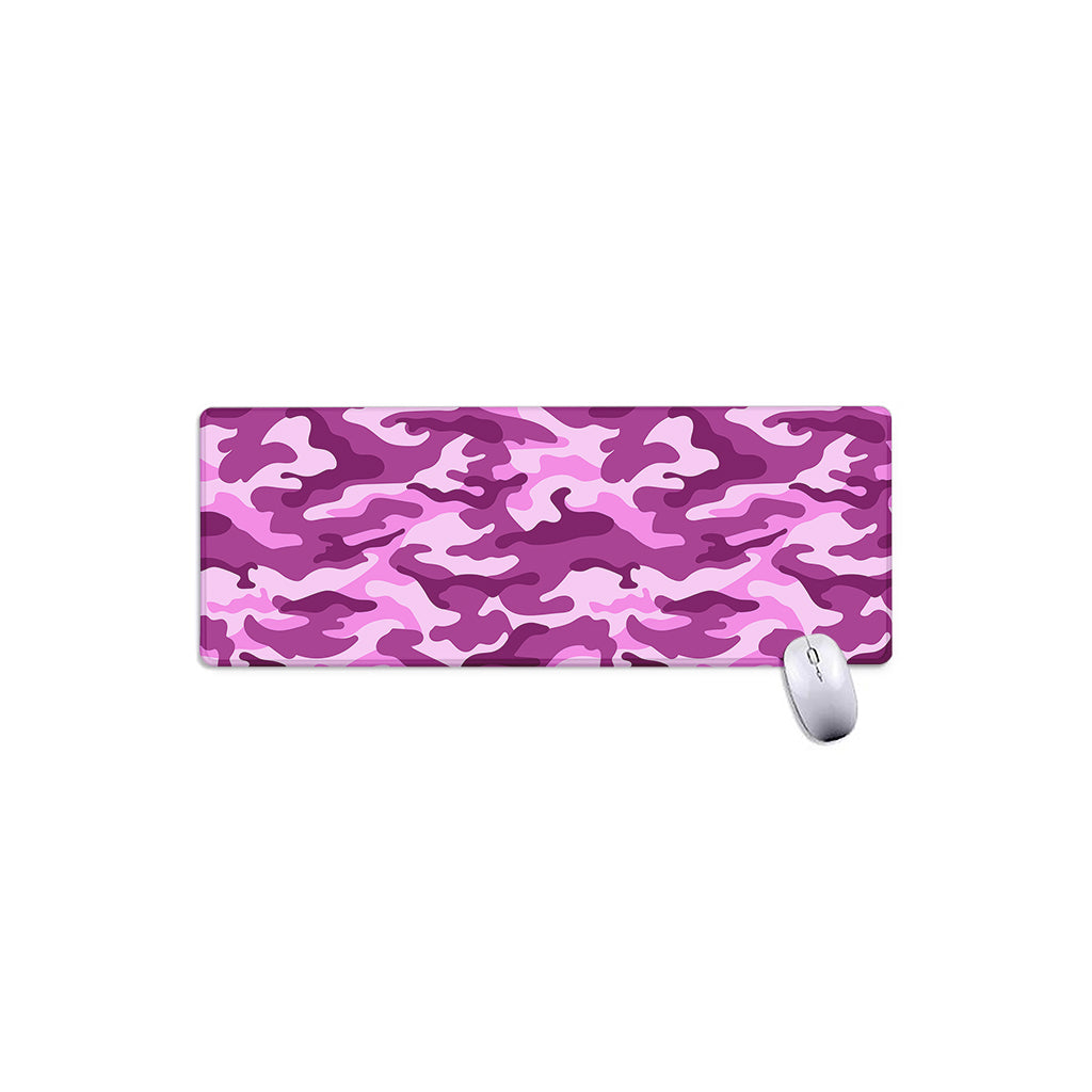 Pink Camouflage Print Extended Mouse Pad