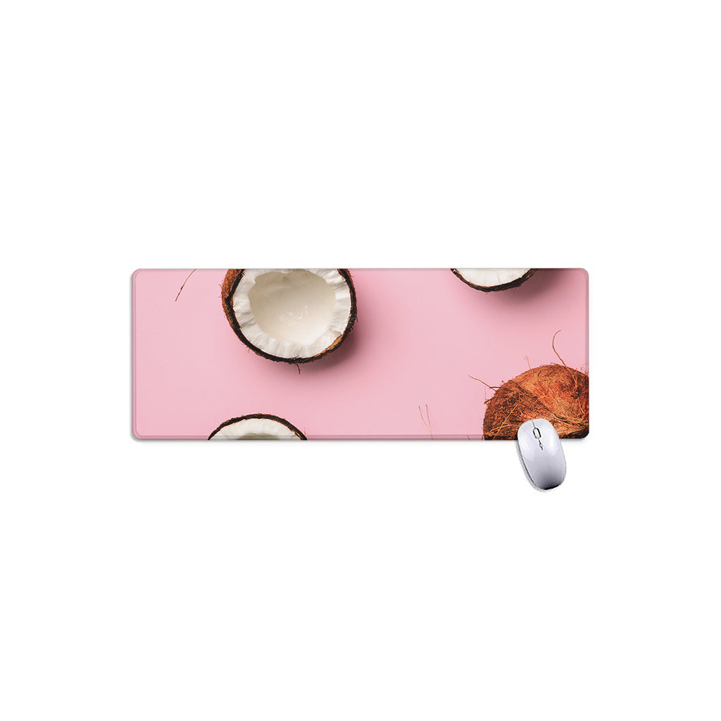Pink Coconut Pattern Print Extended Mouse Pad
