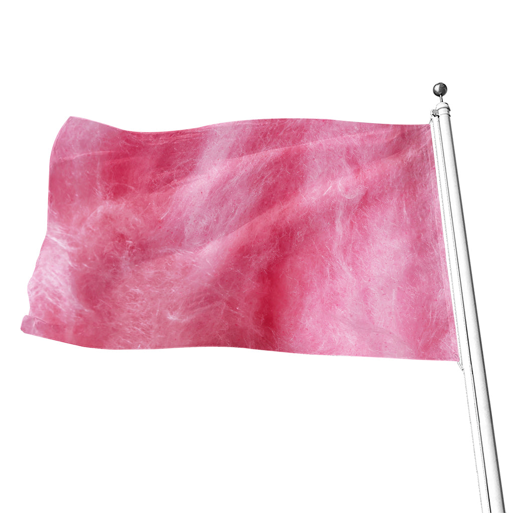 Pink Cotton Candy Print Flag