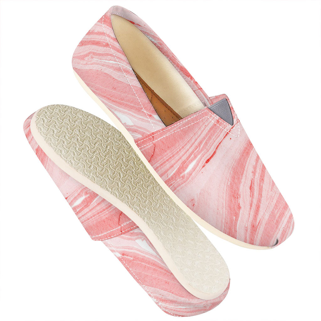 Pink Liquid Marble Print Casual Shoes