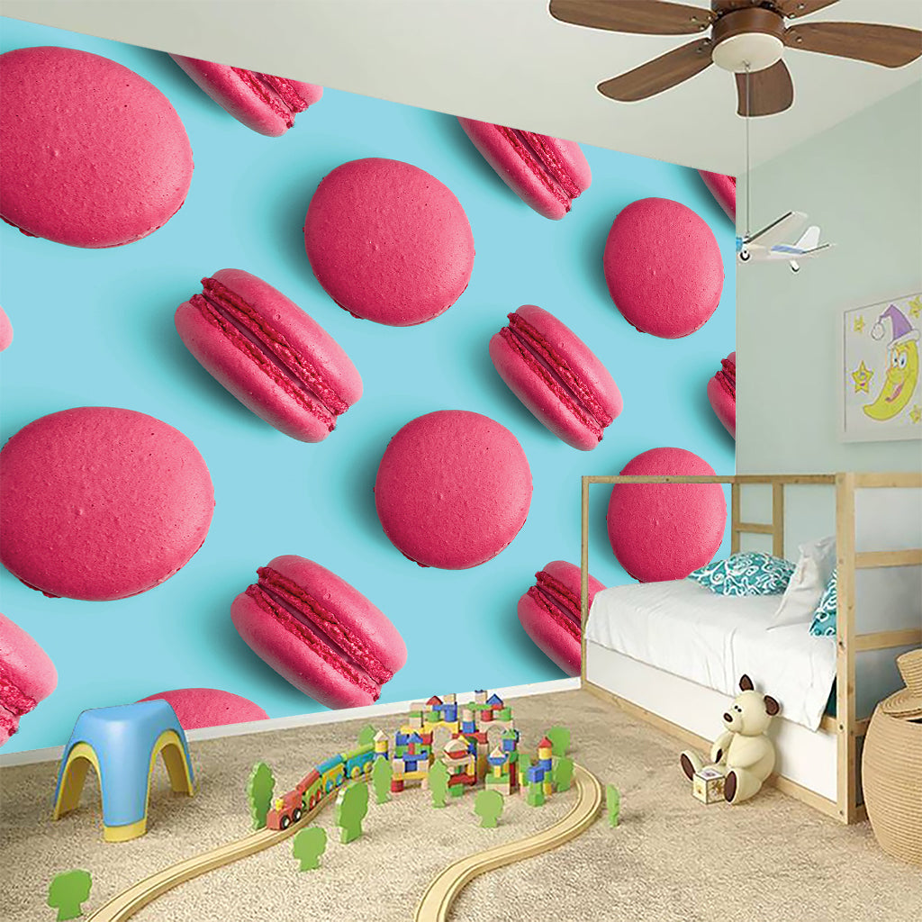 Pink Macarons Print Wall Sticker