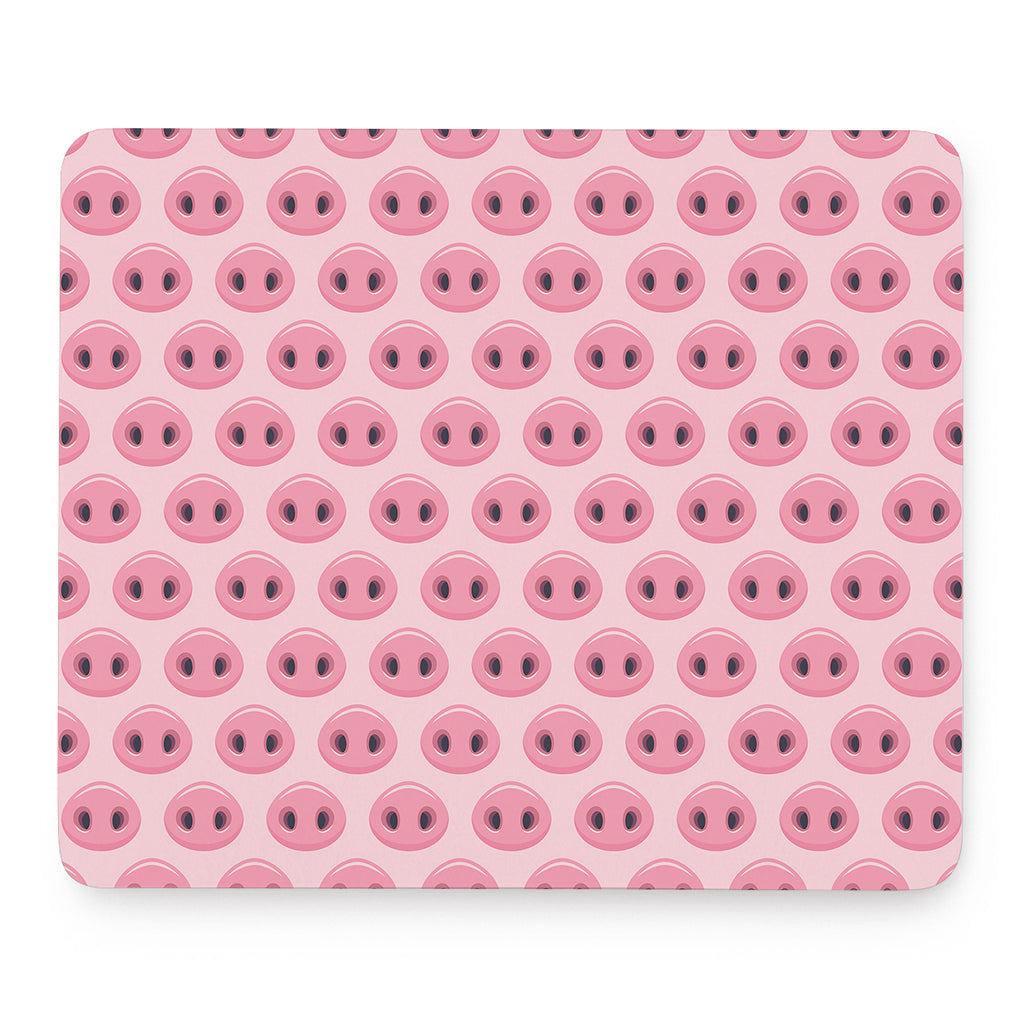 Pink Pig Nose Pattern Print Mouse Pad
