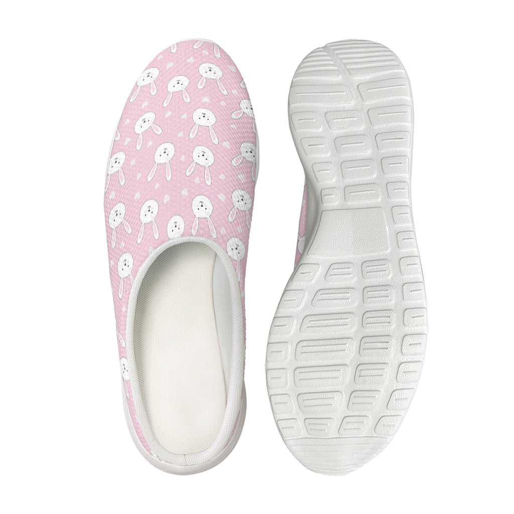 Pink Rabbit Pattern Print Mesh Casual Shoes