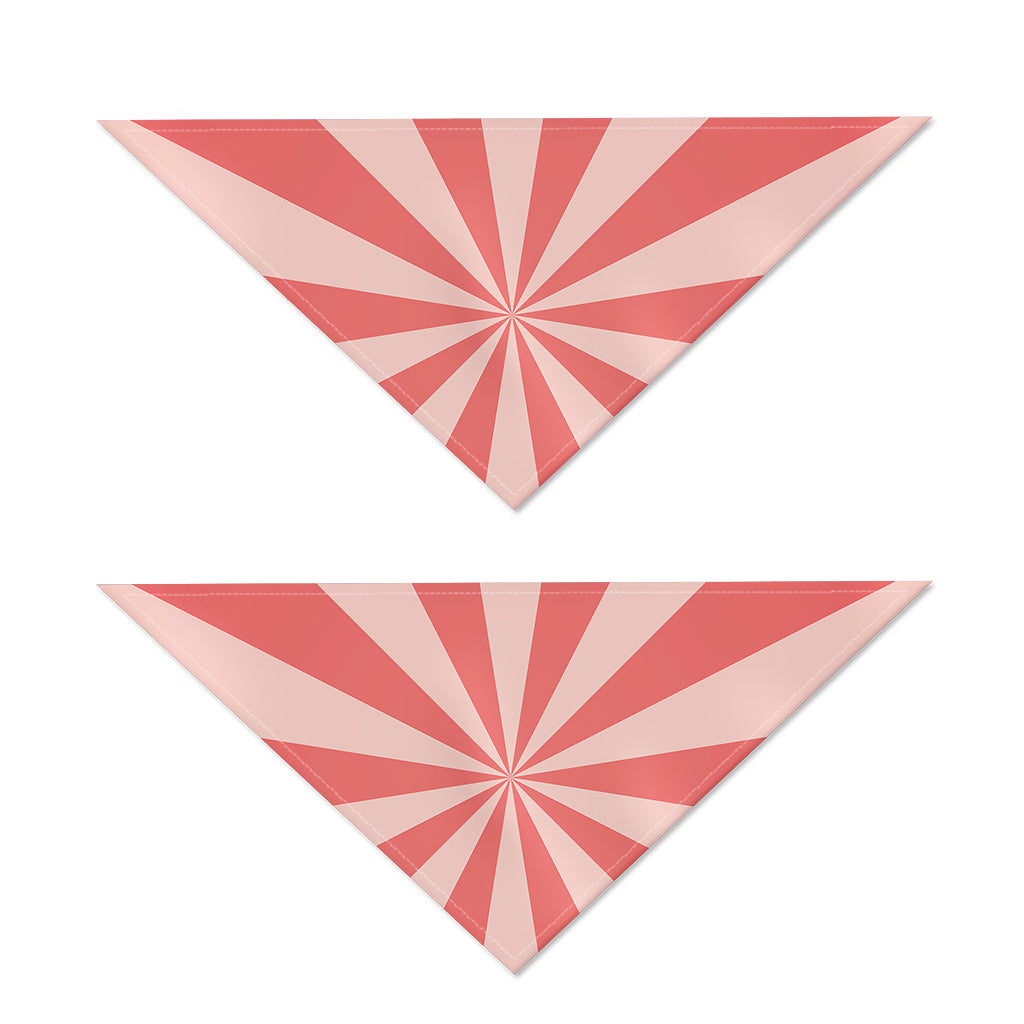 Pink Radial Rays Print Dog Bandana