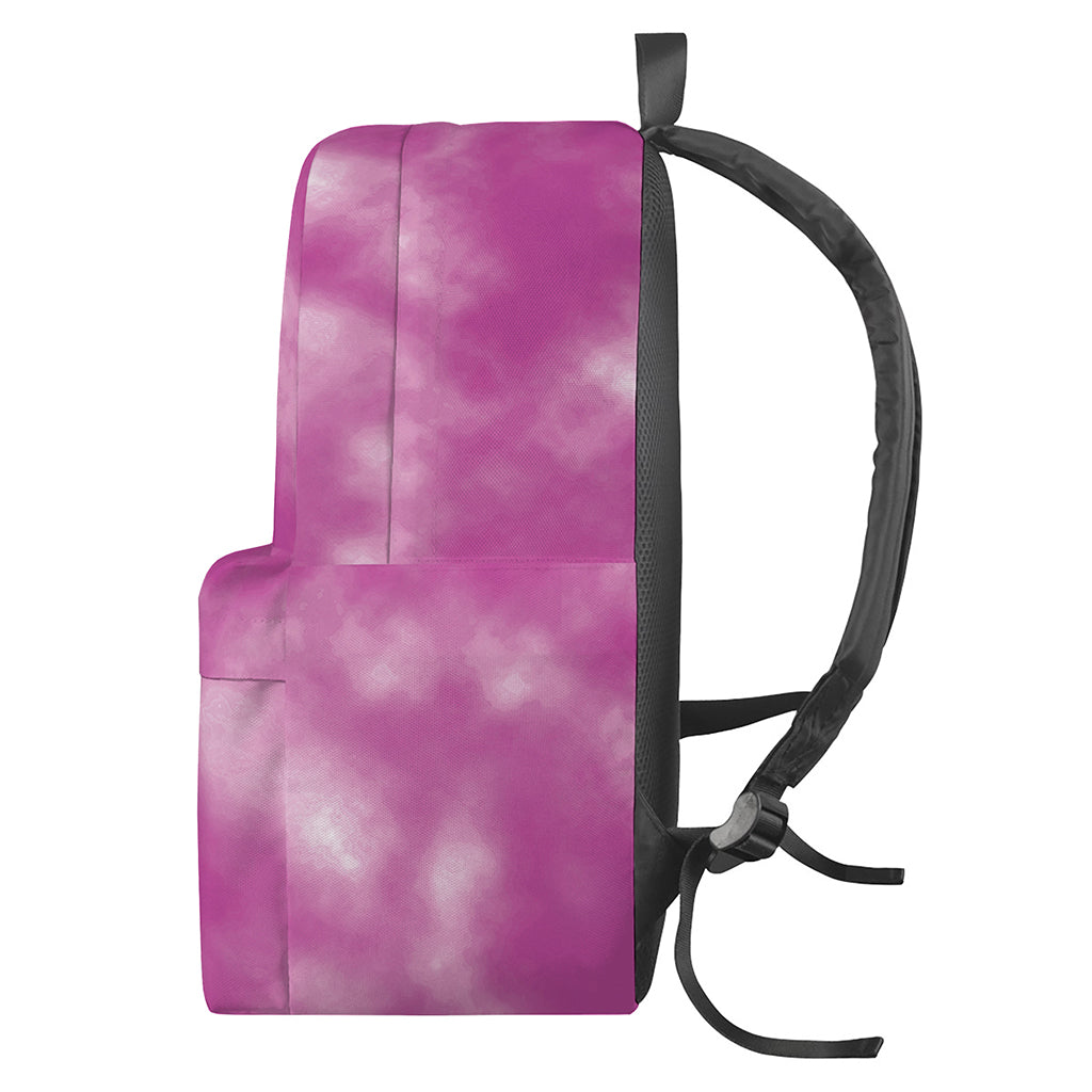 Pink Tie Dye Print Backpack