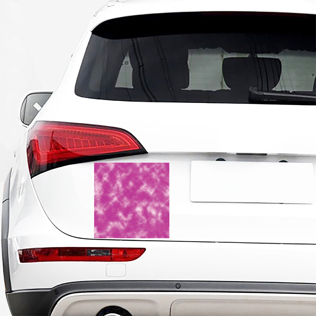 Pink Tie Dye Print Car Sticker