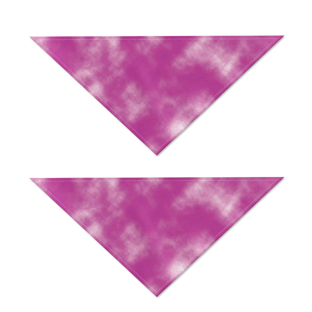 Pink Tie Dye Print Dog Bandana