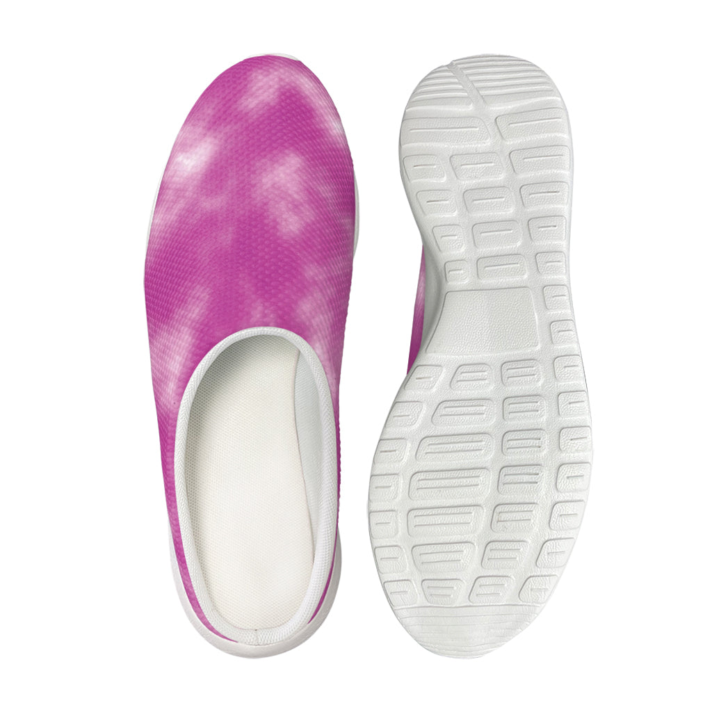 Pink Tie Dye Print Mesh Casual Shoes