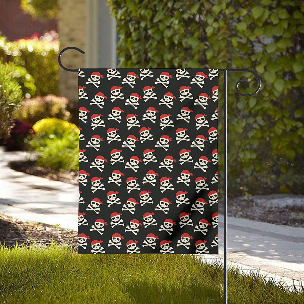 Pirate Skull Crossbones Pattern Print House Flag