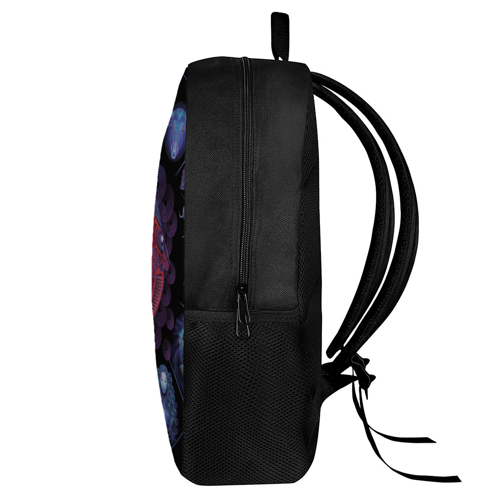 Pisces And Astrological Signs Print 17 Inch Backpack