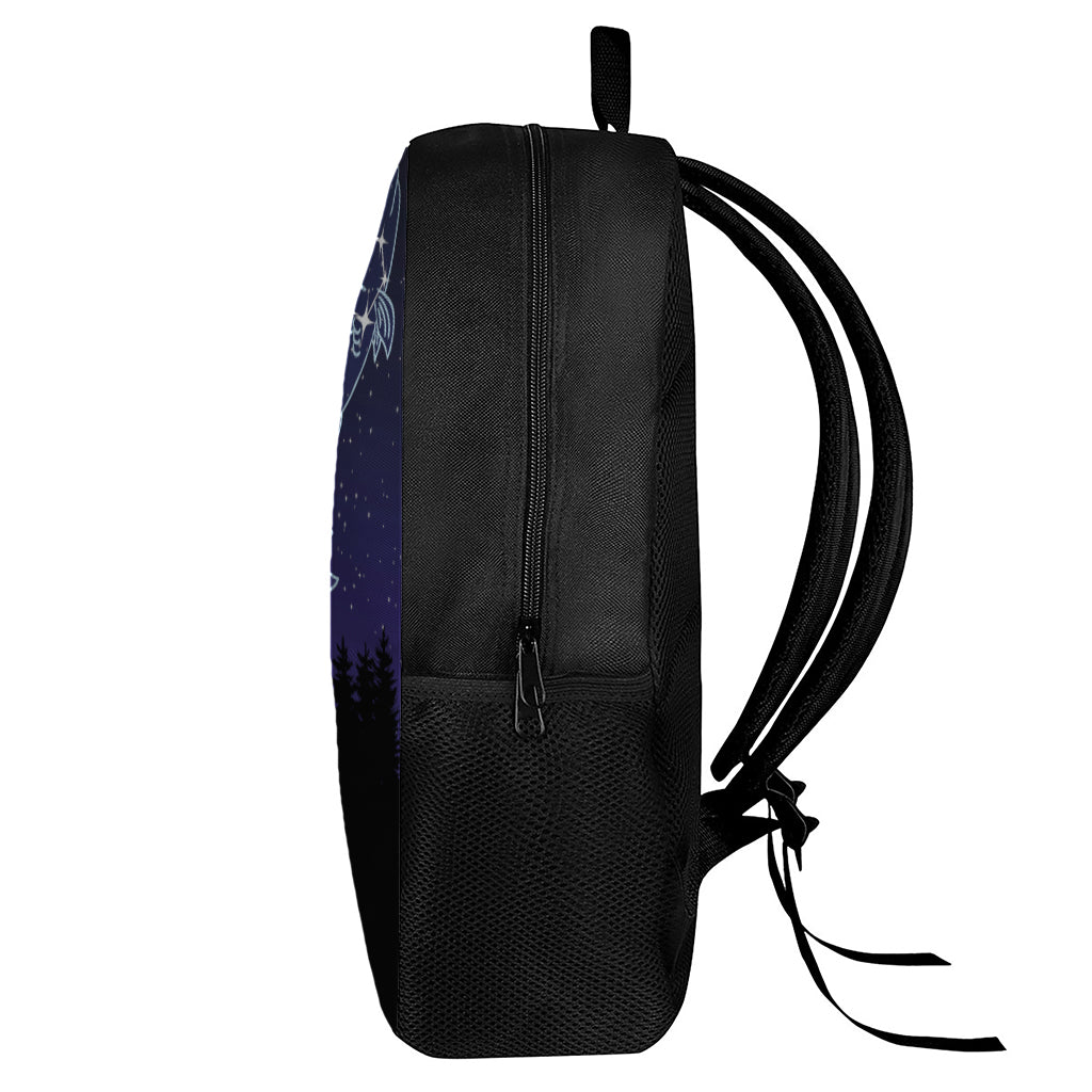 Pisces Constellation Print 17 Inch Backpack