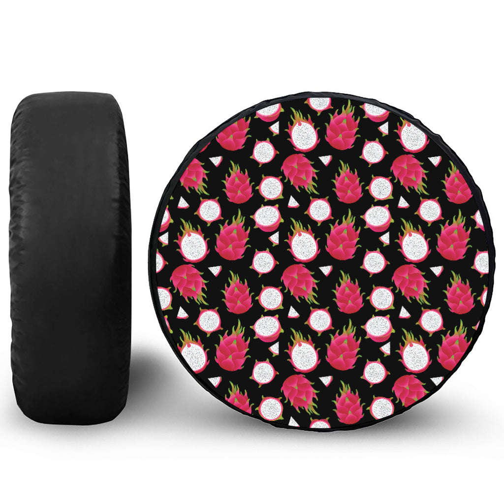 Pitaya Pattern Print Tire Cover