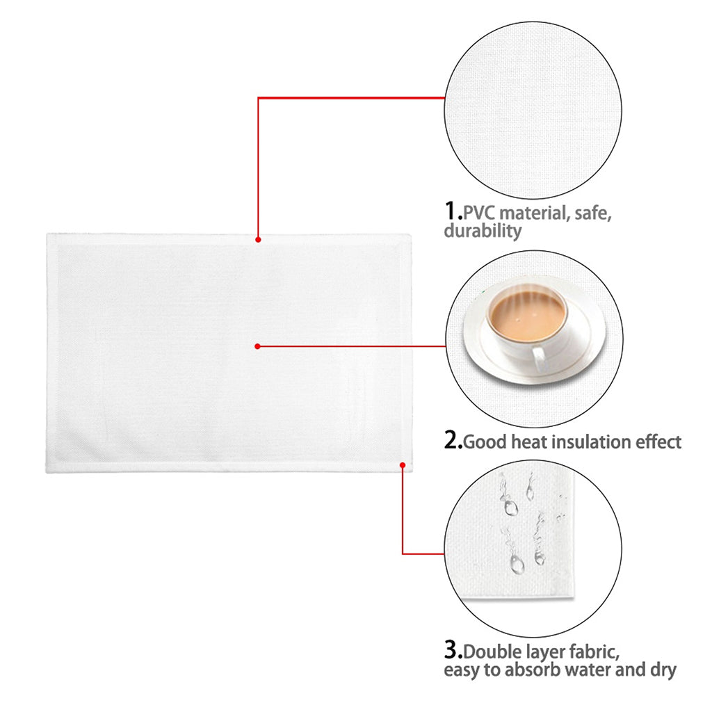 Cute Dino Tropical Leaves Pattern Print Placemat
