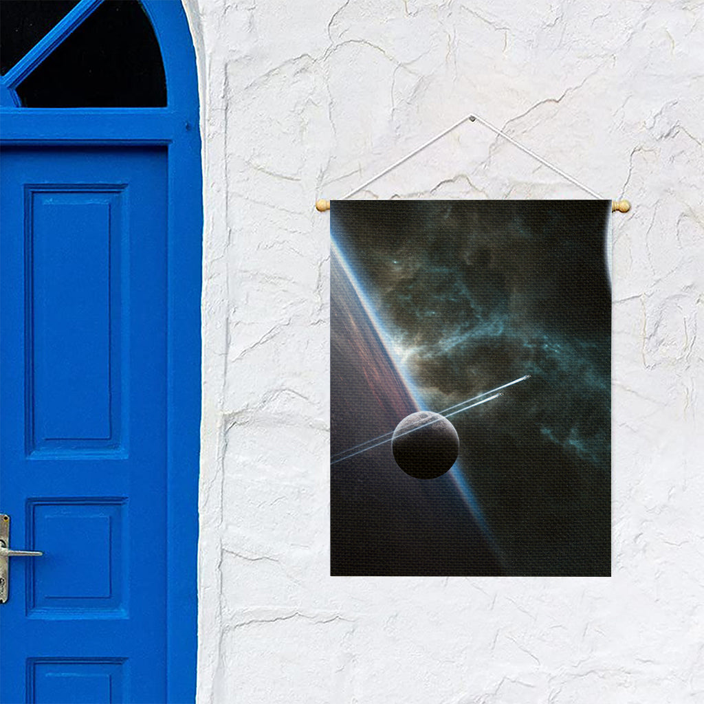 Planet And Space Print Garden Flag