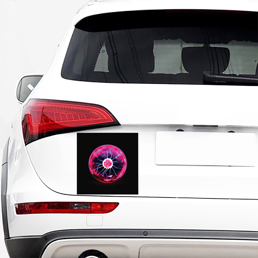 Plasma Ball Print Car Sticker
