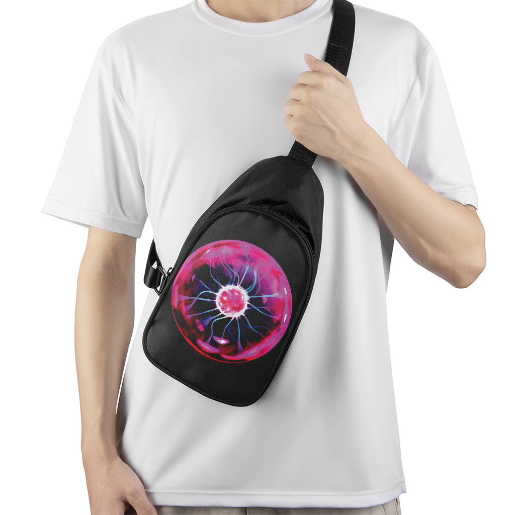 Plasma Ball Print Chest Bag