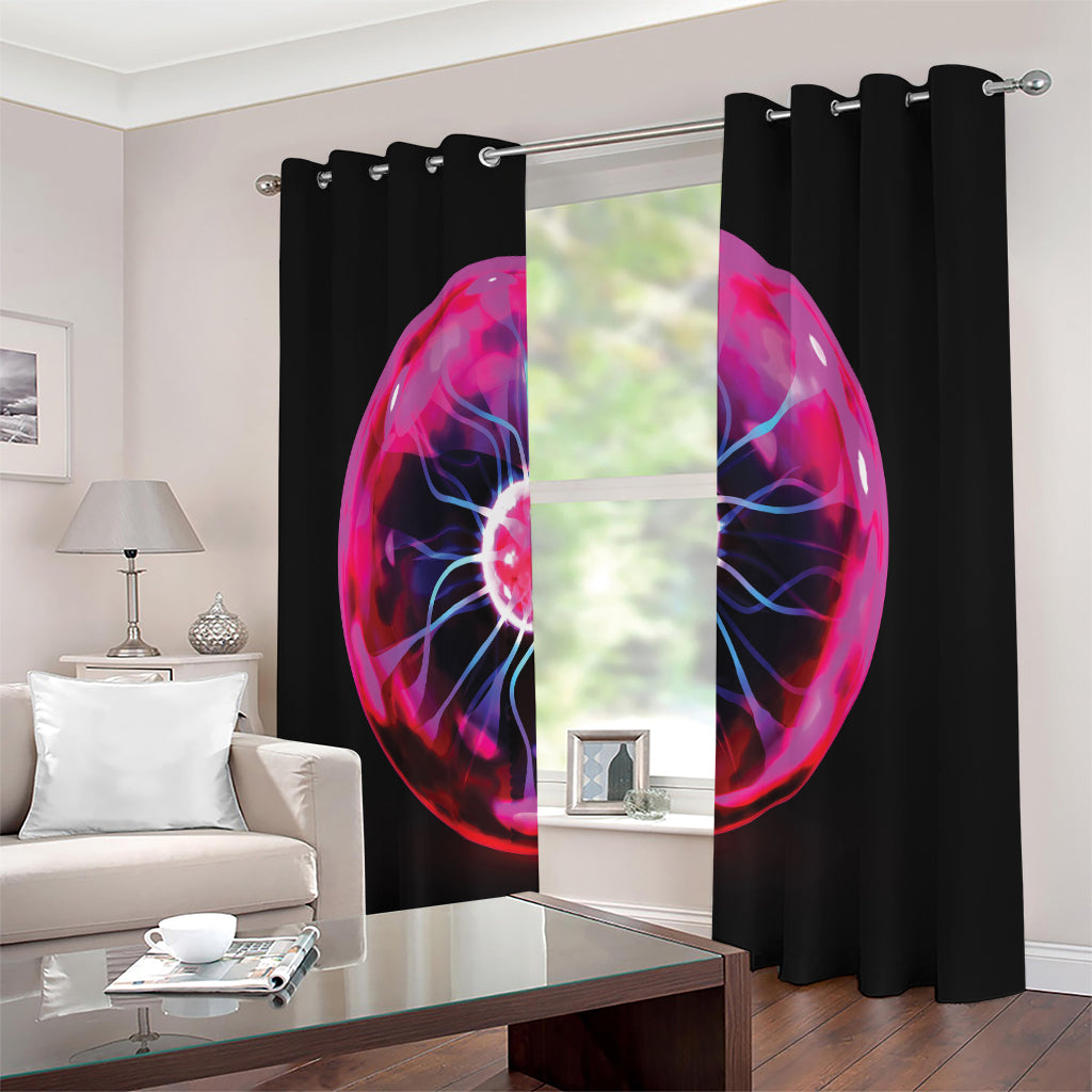 Plasma Ball Print Extra Wide Grommet Curtains