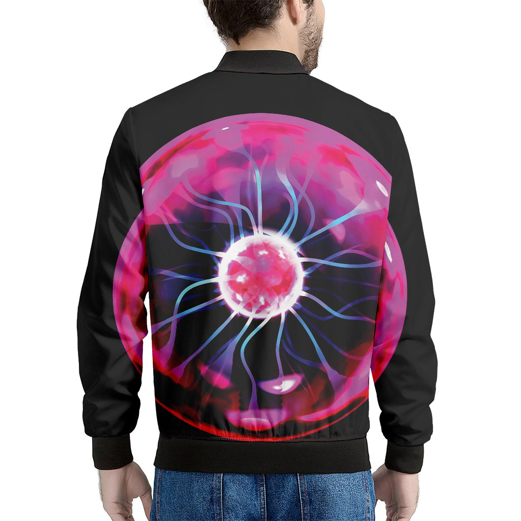 Plasma Ball Print Men's Bomber Jacket