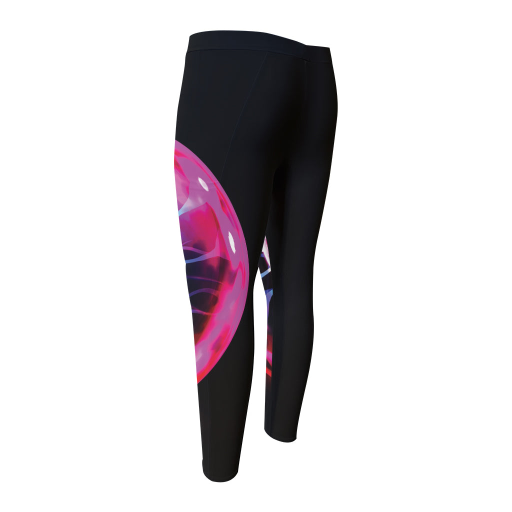 Plasma Ball Print Men's Compression Pants