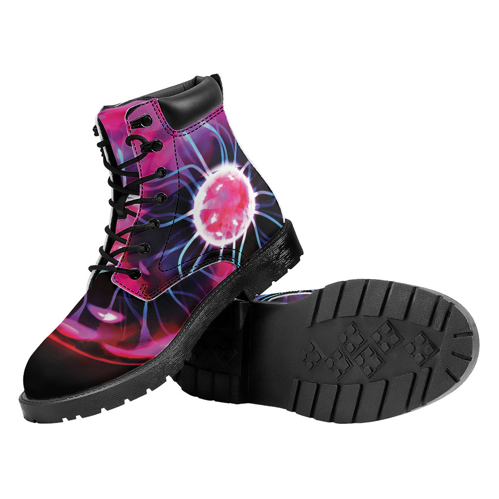 Plasma Ball Print Work Boots