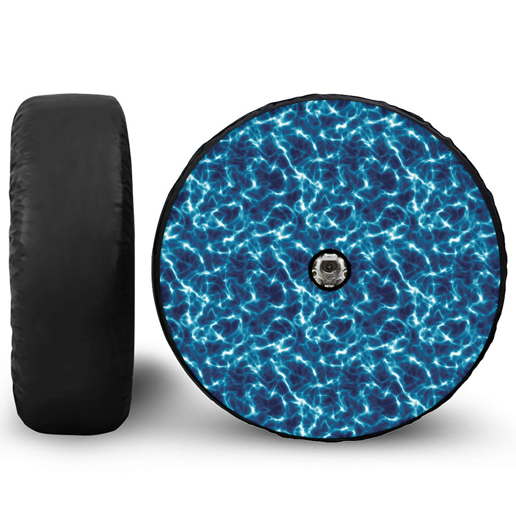 Plasma Energy Print Tire Cover With Camera Hole