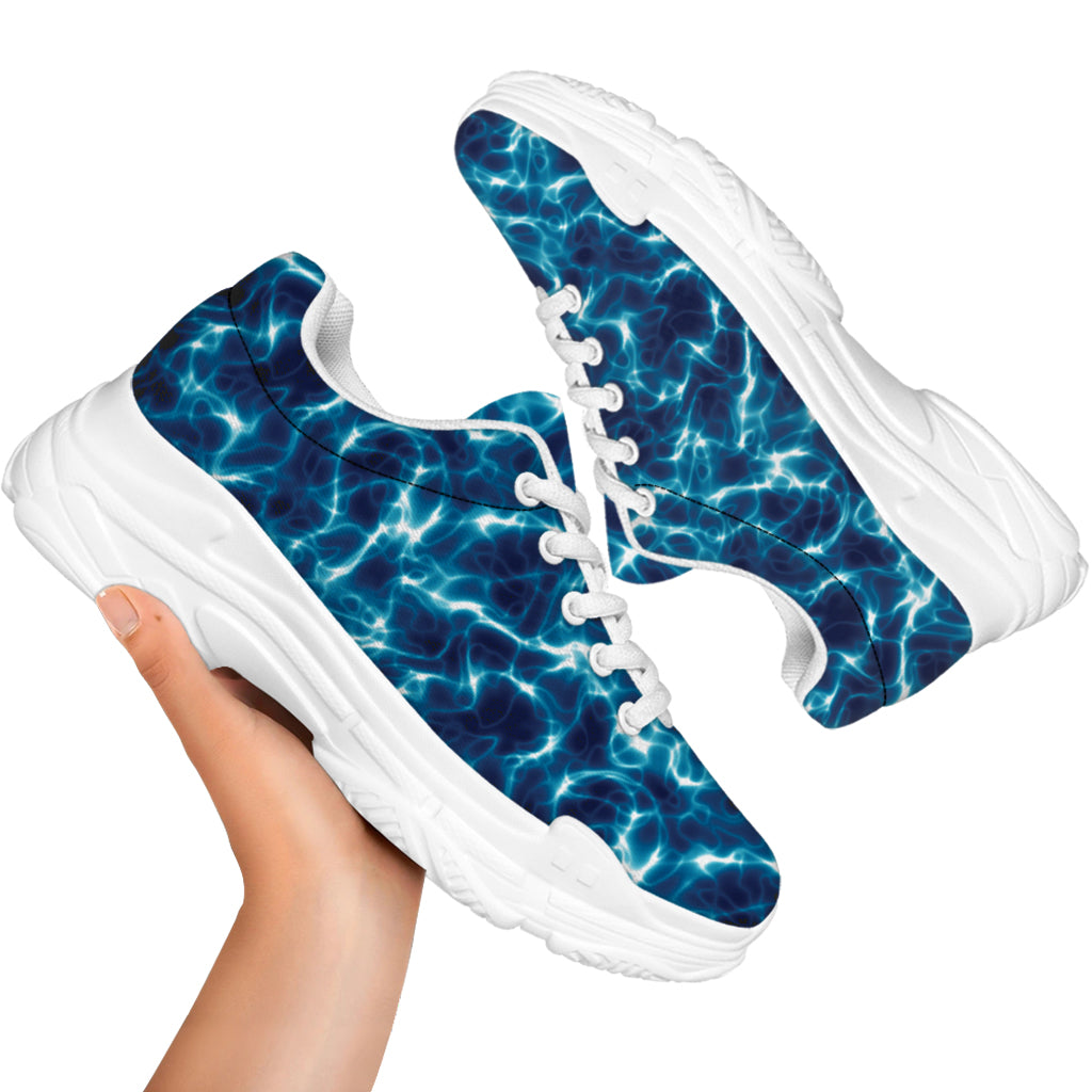 Plasma Energy Print White Chunky Shoes